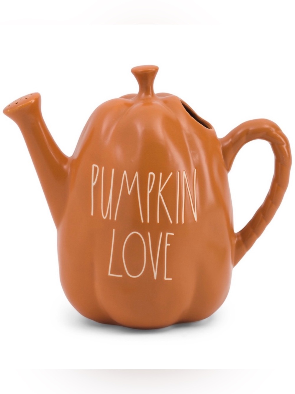 . Rae Dunn Fall Orange Pumpkin Watering Can Home Decor - Picture 3 of 15